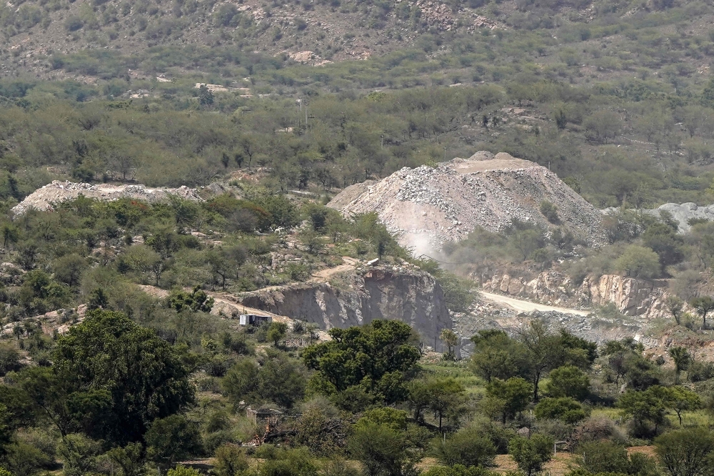 This photograph taken on May 19, 2026 shows a stone quarry near Avinashi village in Rajasthan's Neem Ka Thana town. (Photo by AFP)