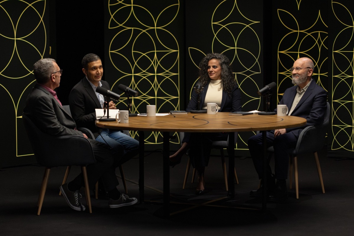 Participants during the podcast.