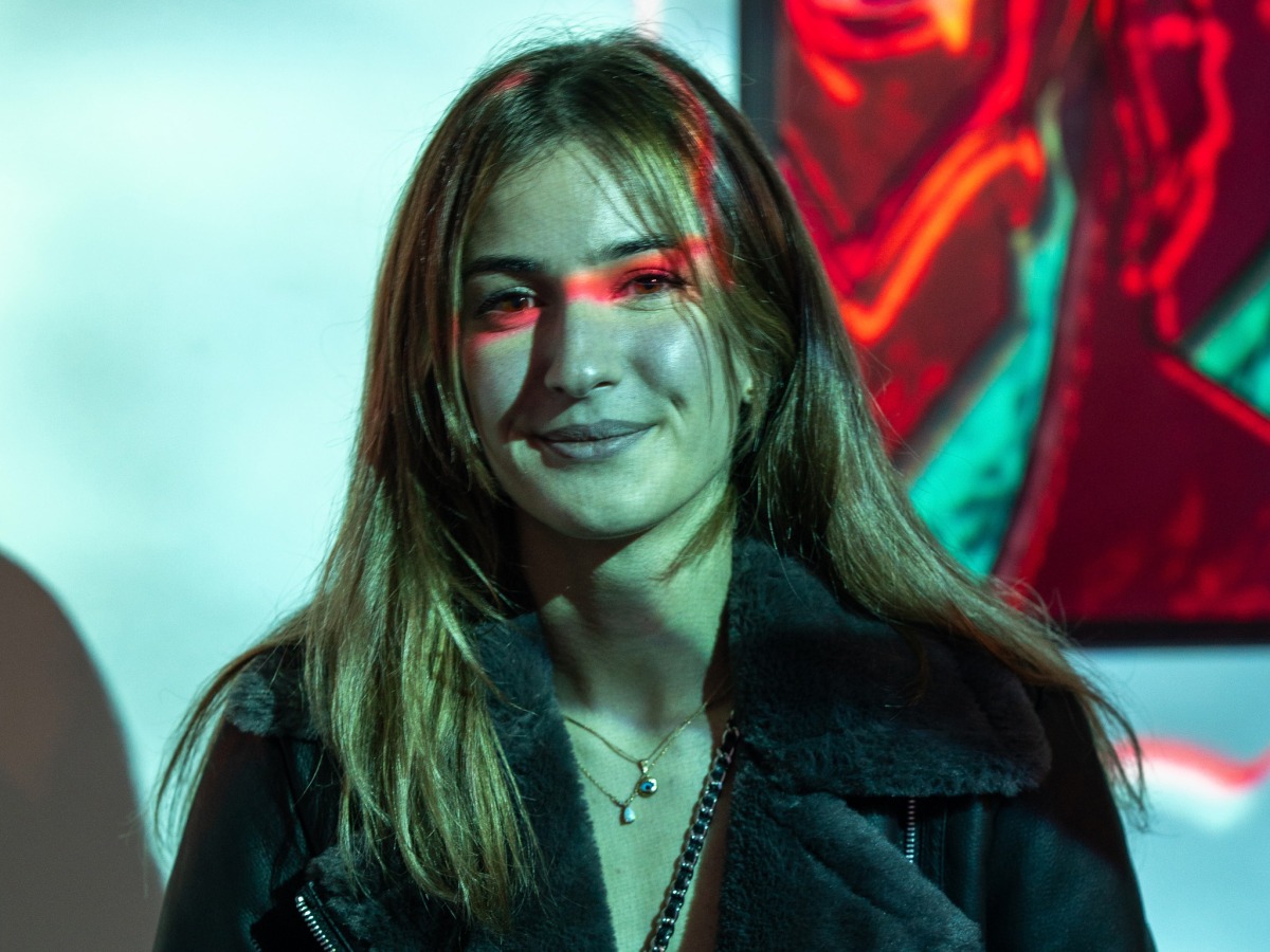 Greek-British former competitive skier-turned multimedia artist Lucinda Dilworth