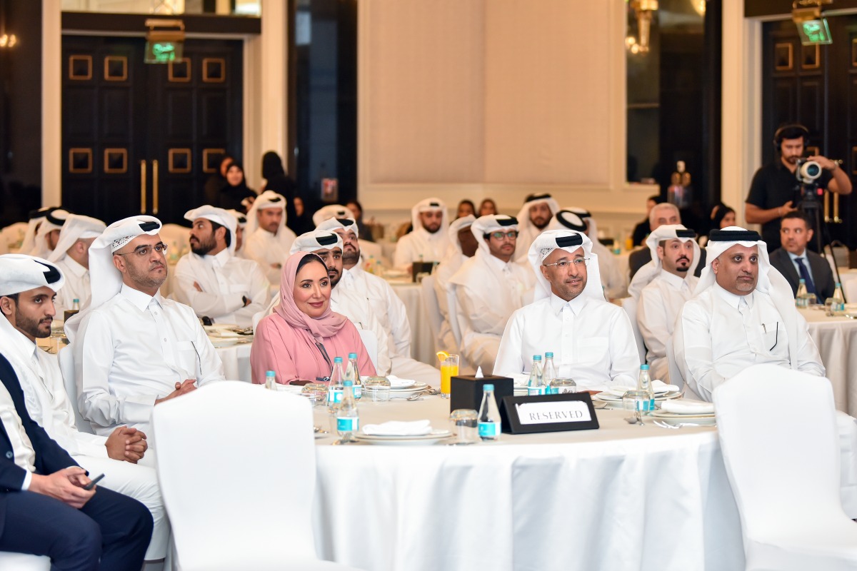 Group Chief Executive Officer at AlRayan Bank Fahad bin Abdulla Al Khalifa with other officials during the launch of Individual Development Plan (IDP) programme.