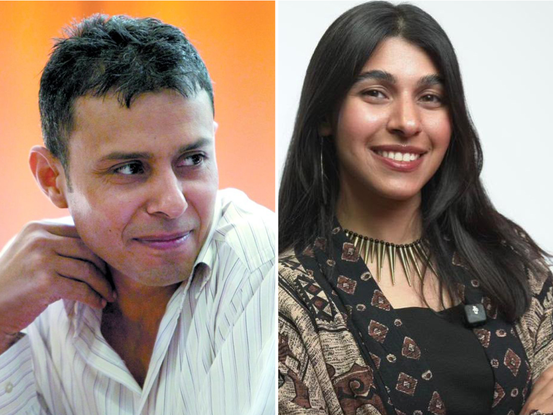Aya Mansour (right) and Gerges Shokry