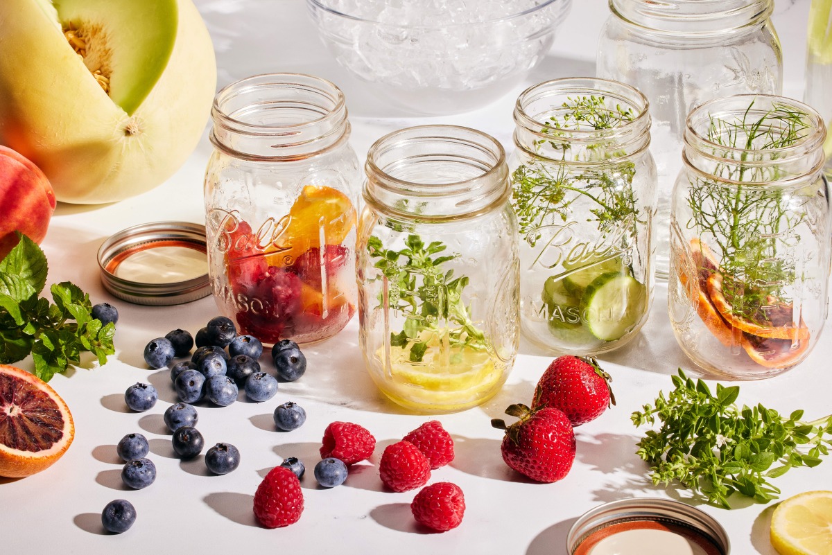 Replace refined sugars with natural sugars in your loaded water, such as those found in fruit, agave, honey and maple syrup. (Justin Tsucalas/For The Washington Post; food styling by Lisa Cherkasky)