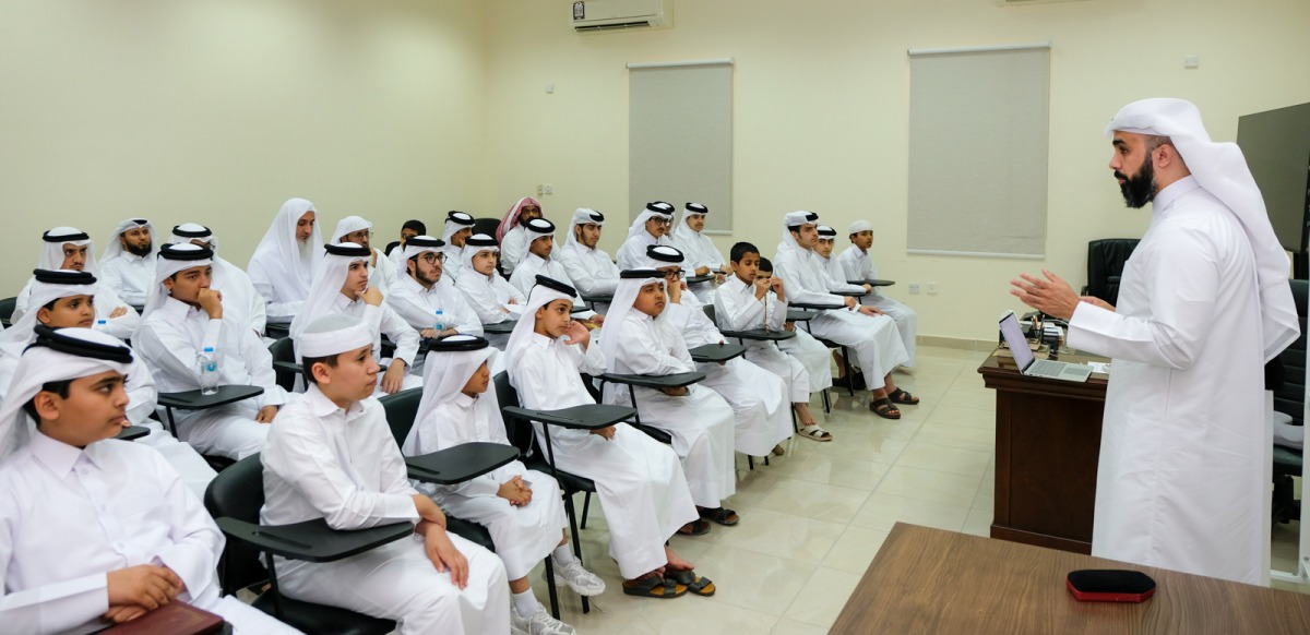 Students attend a session during the summer course. 