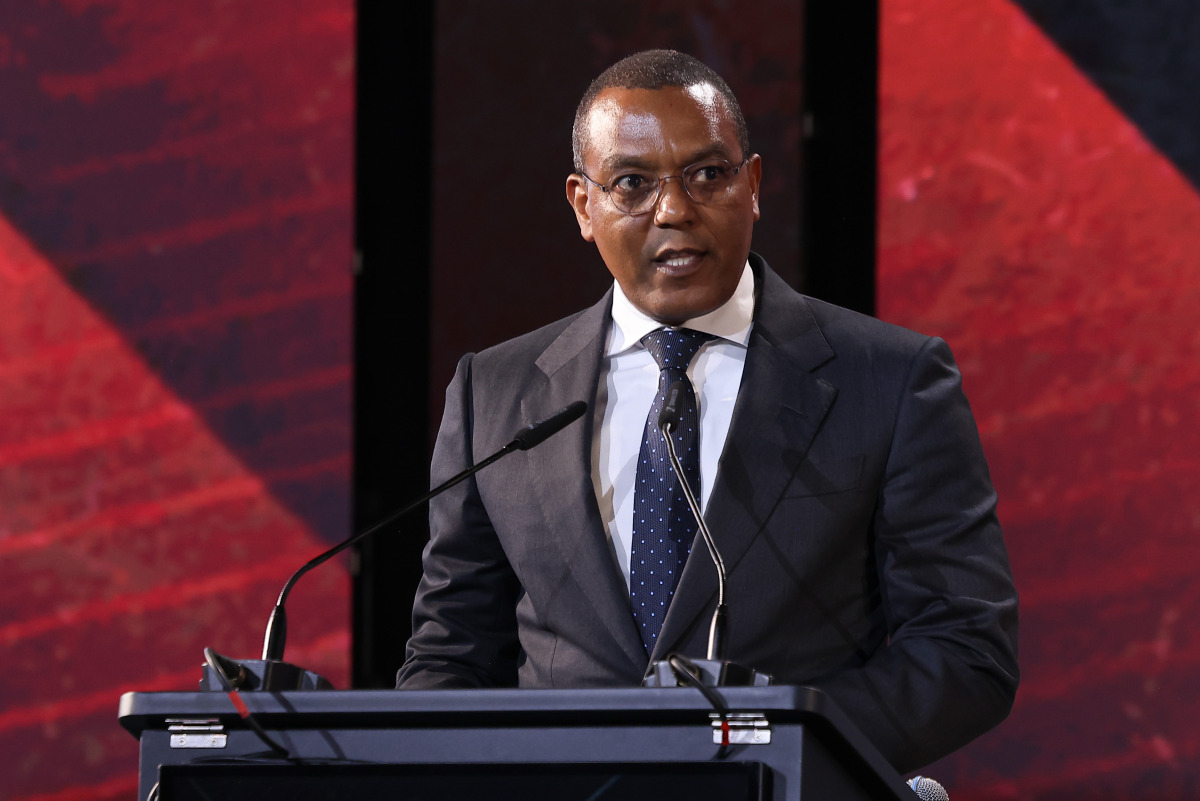 Minister of State for Economic Coordination José de Lima Massano speaking at the opening of AOG 2026.